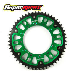 Zębatka tylna 489 49 stealth (stalowo-aluminiowa) kawasaki kx/kxf `84-18 (jtr460.49) kolor zielony